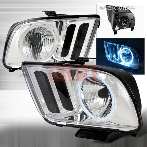 FORD 2005-2007 FORD MUSTANG CCFL HALO HEADLIGHTS/ HEAD LAMPS-EURO STYLE   2005,2006,2007