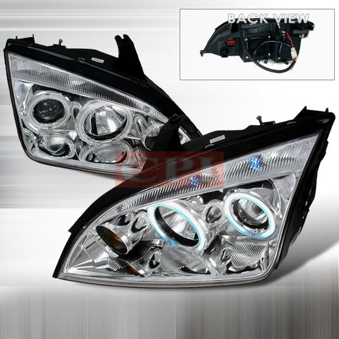 FORD 2005-2007 FORD FOCUS 4D ZX4 PROJECTOR HEAD LAMPS/ HEADLIGHTS 1 SET RH&LH   2005,2006,2007