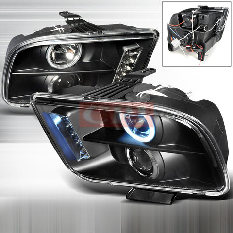 Ford 05-09 Ford Mustang Ccfl Projector Headlight-p