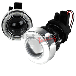 UNIVERSAL  UNIVERSAL  LED HALO PROJECTOR FOG LIGHTS CLEAR - NO HARNESS KIT