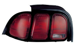 Ford Mustang 96-98(Black (Code Ua)/Paint To Match)   Tail Light  Tail Lamp Passenger Side Rh