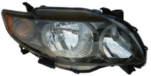 Toyota Corolla 09(S,Xrs Model)Headlight (Black Housing) Head Lamp Passenger Side Rh