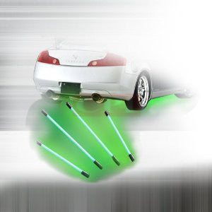 Green Neon Underbody Under Car Kit Lights 4Pcs Universal PERFORMANCE
