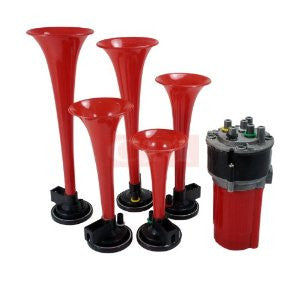 Music Air Horn Red 157/202/212/258/282Mm 5 Pipes