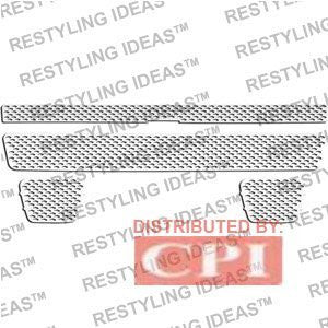 Chevrolet 2007-2008 Chevrolet Tahoe Diamond Cut T/B 4Pcs Chrome Plated Stainless Steel Punch Grille Insert Performance
