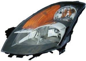 Nissan Altima  4D/Altima  Hybrid  07-09 Headlight (Black Housing)(Halogen Head Lamp Passenger Side Rh