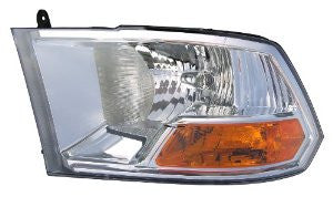 Dodge Ram Pu R-1500  09 Headlight (W/O Quad Lamp) Head Lamp Passenger Side Rh