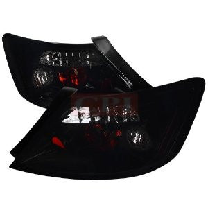 Honda 06-10 Honda Civic Euro Tail Lights Glossy Black Housing With Smoke Lens