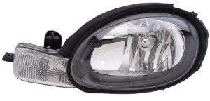 Dodge /Pm Neon 01-02 Hl W/Blk Bzl Lh Head Lamp Driver Side Lh