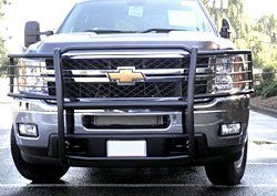 GMC CANYON 04-  GMC Canyon 1 PC  /BRUSH GUARD Black  Guards & Bull Bars Stainless