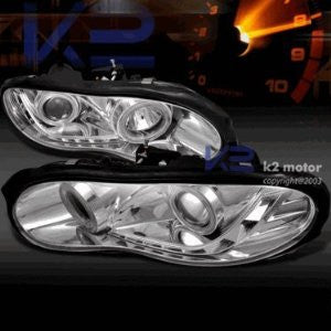 CHEVROLET/ CHEVY 98-02 CHEVY CAMARO - CHROME CCFL PROJECTOR HEAD LIGHTS- APC   1 SET RH & LH 1998,1999,2000,2001,2002