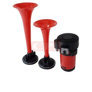 Air Horn Red 164/216Mm 2 Pipes