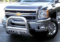 Chevrolet Silverado 3500 Hd 2011 Chervolet Silverado 3500 Hd Bull Bar 4Inch With Stainless Skid Plate Grille Guards & Bull Bars Stainless Products Performance