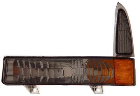 ford excursion 00-05/super duty 99-04 front front bumper / park signal lamps/lights/ smoke amber euro performance 1 set rh & lh 1999,2000,2001,2002,2003,2004
