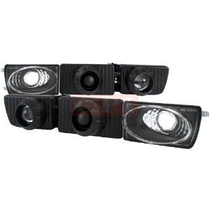 Volkswagen 93-98 Golf Projector Fog Lights With Bumper Lights Performance 1 Set Rh & Lh 1993,1994,1995,1996,1997,1998