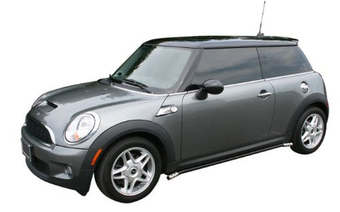 Mini Cooper Clubman S Mini Cooper Clubman S Siderail Black W/ Stainless Trim Nerf Bars & Tube Side Step Bars Stainless Products Performance 1 Set Rh & Lh