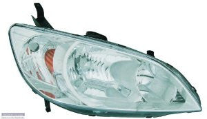 Honda 04-05 Civic Sedan/ Coupe/ Hybrid Headlight Unit Rh  W/O Bulb