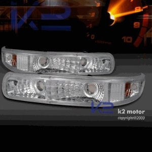 CHEVY 99-03 CHEVY SILVERADO BUMPER LIGHTS -CHROME PERFORMANCE 1 SET RH & LH 1999,2000,2001,2002,2003