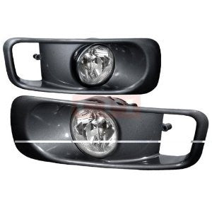 Honda Civic Oem Foglights Clear Lens With Gray Cover, Wire Relay & Switch-c