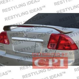 Honda 2001-2005 Civic 4D Factory Style W/Led Light Spoiler Performance