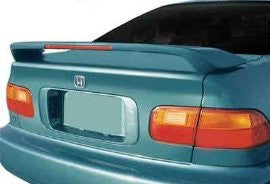 Honda 1992-1995 Civic 2D Factory Style W/Led Light Spoiler Performance