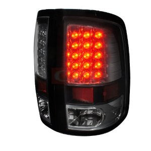 Dodge 09-Up Dodge Ram Led Tail Lights Black Housing