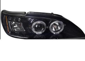 Ford Mustang Smoked Lens Gloss Black Housing Projector Headlights-u