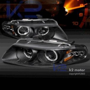 DODGE 97-00 DODGE AVENGER - BLACK PROJECTOR HEAD LIGHTS/ LAMPS - PERFORMANCE 1 SET RH & LH 1997,1998,1999,2000