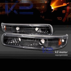 CHEVY 99-03 CHEVY SILVERADO BUMPER LIGHTS -BLACK PERFORMANCE 1 SET RH & LH 1999,2000,2001,2002,2003