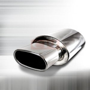 Universal Oval 3 Muffler 5.5 Inch Oval Outlet 2.5 Inlet PERFORMANCE