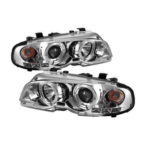BMW E46 3-SERIES 00-03 2DR / M3 01-06 2DR 1PC Projector Headlights - LED Halo - LED ( Replaceable LEDs ) -e