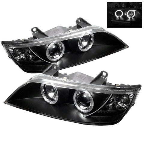 BMW Z3 96-02 Projector Headlights - LED Halo - Black - High H1 (Included) - Low H1 (Included)