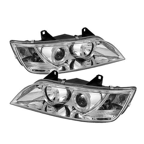 BMW Z3 96-02 Projector Headlights - LED Halo - Chrome - High H1 (Included) - Low H1 (Included)