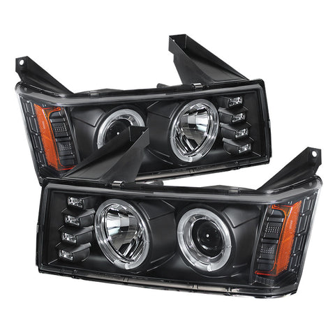 GMC Canyon 04-12 Projector Headlights - Halogen Model Only ( Not Compatible With Xenon/HID Model ) -f