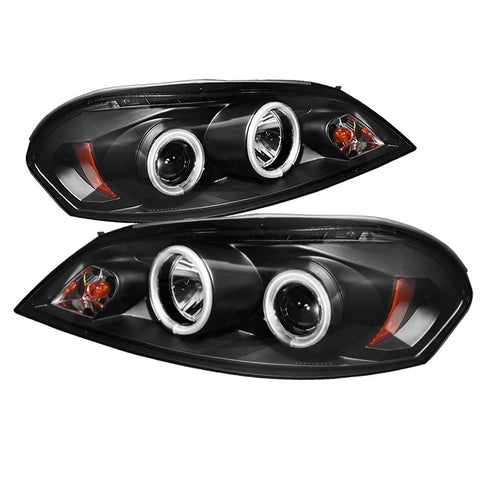 Chevy Monte Carlo 06-07 - Projector Headlights  - CCFL Halo - LED ( Replaceable LEDs )  -l