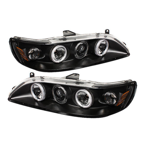 Honda Accord 98-02 1PC Projector Headlights - CCFL Halo - Black - High H1 (Included) - Low H1 (Included)