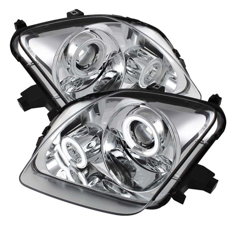 Honda Prelude 97-01 Projector Headlights - CCFL Halo - Chrome - High H1 (Included) - Low H1 (Included)