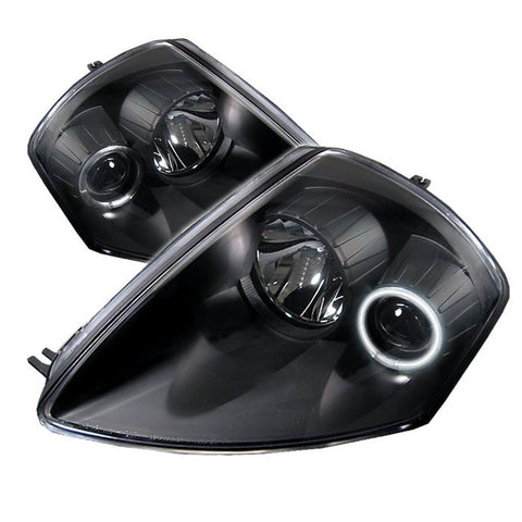 Mitsubishi Eclipse 00-05 Projector Headlights - CCFL Halo - Black - High H1 (Included) - Low H1 (Included)