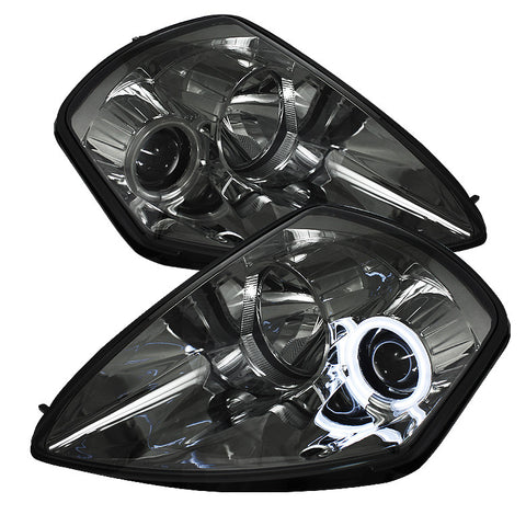 Mitsubishi Eclipse 00-05 Projector Headlights - CCFL Halo - Smoke - High H1 (Included) - Low H1 (Included)