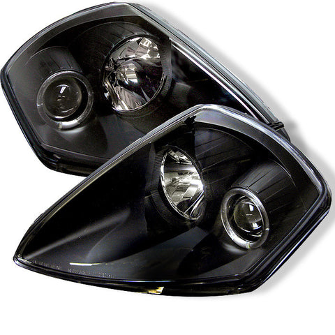 Mitsubishi Eclipse 00-05 Projector Headlights - LED Halo - Black - High H1 (Included) - Low H1 (Included)