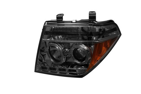 Nissan Frontier 05-08 / Nissan Pathfinder 05-07 Projector Headlights - LED Halo - LED  - Smoke - High H1 (Included) - Low H1 (Included) -z