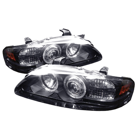 Nissan Sentra 00-03 1PC Projector Headlights - Led Halo - Black - High H1 (Included) - Low H1 (Included)