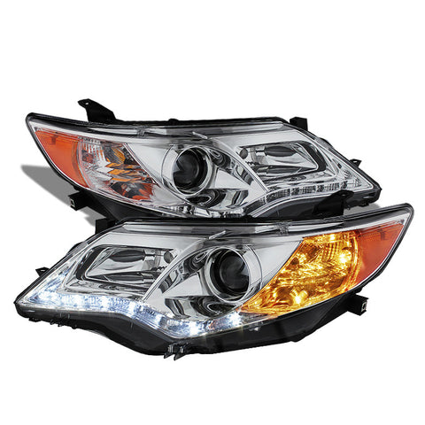 Toyota Camry 12-13 Projector Headlights - DRL - Chrome - High 9005 (Not Included - Low 9006 (Included)