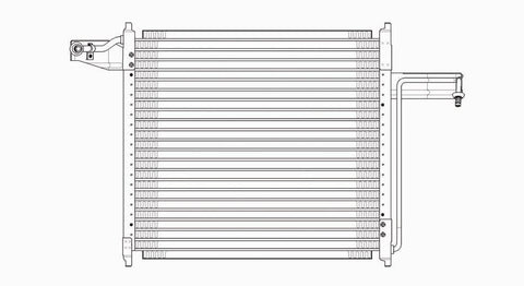 Ford 95-97 Ford Explorer V6 Ac Condenser (Serp) (1) Pc Replacement 1995,1996,1997