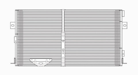 Dodge 99-00 Dodge Caravan/Voyager/Town & Country 2.4L Ac Condenser (Pfc) (A/F4955) (1) Pc Replacement 1999,2000