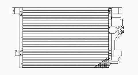 Ford 98-02 Ford Crown Victoria/Grand Marquis (W/ Bf) Ac Condenser (Serp) (1) Pc Replacement 1998,1999,2000,2001,2002