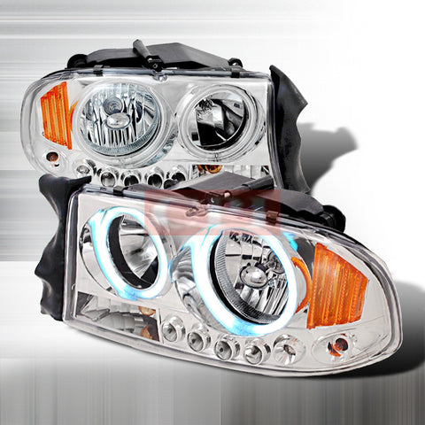 DODGE 1997-2003 DODGE DURANGO DAKOTA 1P HEADLIGHTS/ HEAD LAMPS-EURO STYLE   1997,1998,1999,2000,2001,2002,2003