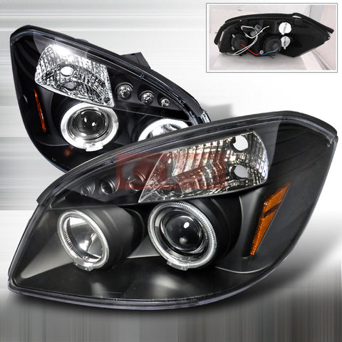 CHEVROLET/ CHEVY 05-07 CHEVY COBALT - BLACK CCFL PROJECTOR HEAD LIGHTS/ LAMPS -   1 SET RH & LH 2005,2006,2007,2008,2009