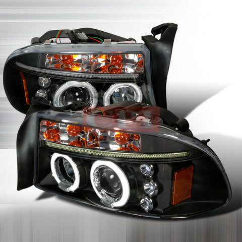 Dodge 97-01 Dodge Dakota Ccfl Projector Headlight Performance 1 Set Rh & Lh 1997,1998,1999,2000,2001-q