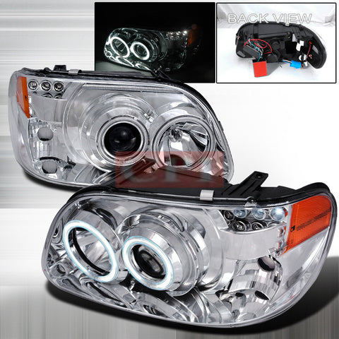 FORD 1995-2001 FORD EXPLORER PROJECTOR HEAD LAMPS/ HEADLIGHTS 1 SET RH&LH   1995,1996,1997,1998,1999,2000,2001